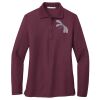 Ladies Silk Touch Long Sleeve Polo Thumbnail