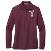 Ladies Silk Touch Long Sleeve Polo Thumbnail